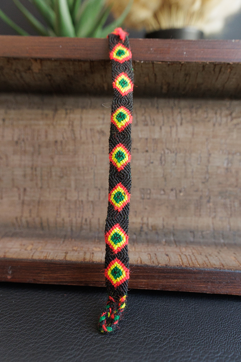 Inca Pattern Woven Bracelet - Peru