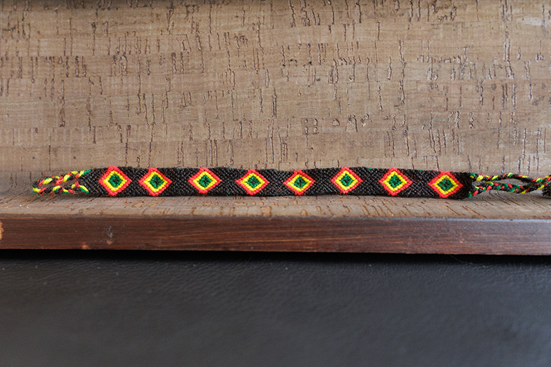 Inca Pattern Woven Bracelet - Peru - Image 2